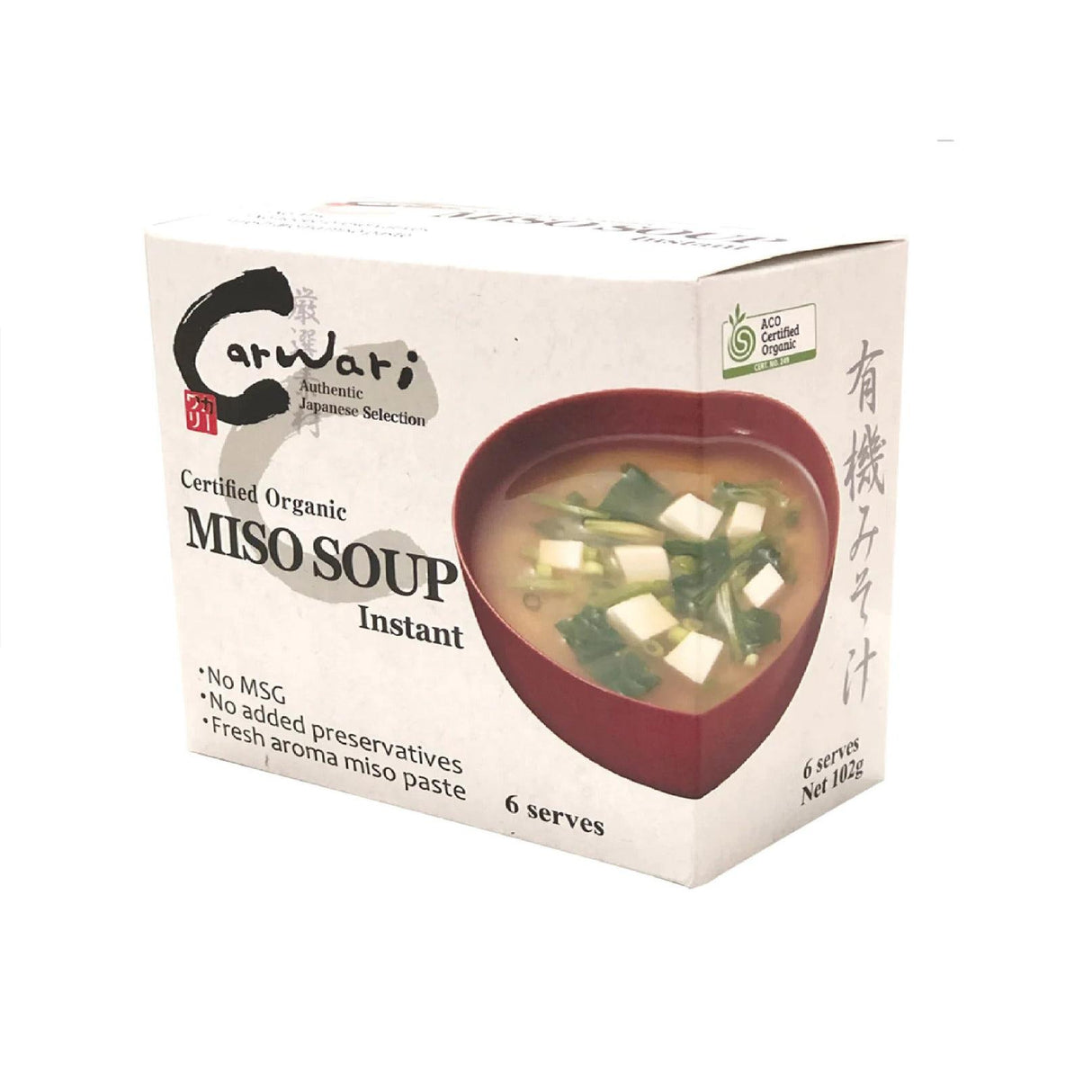 Carwari Organic Instant Miso Soup 102g