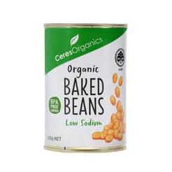 Ceres Organics Baked Beans Low Sodium (Can) 400g