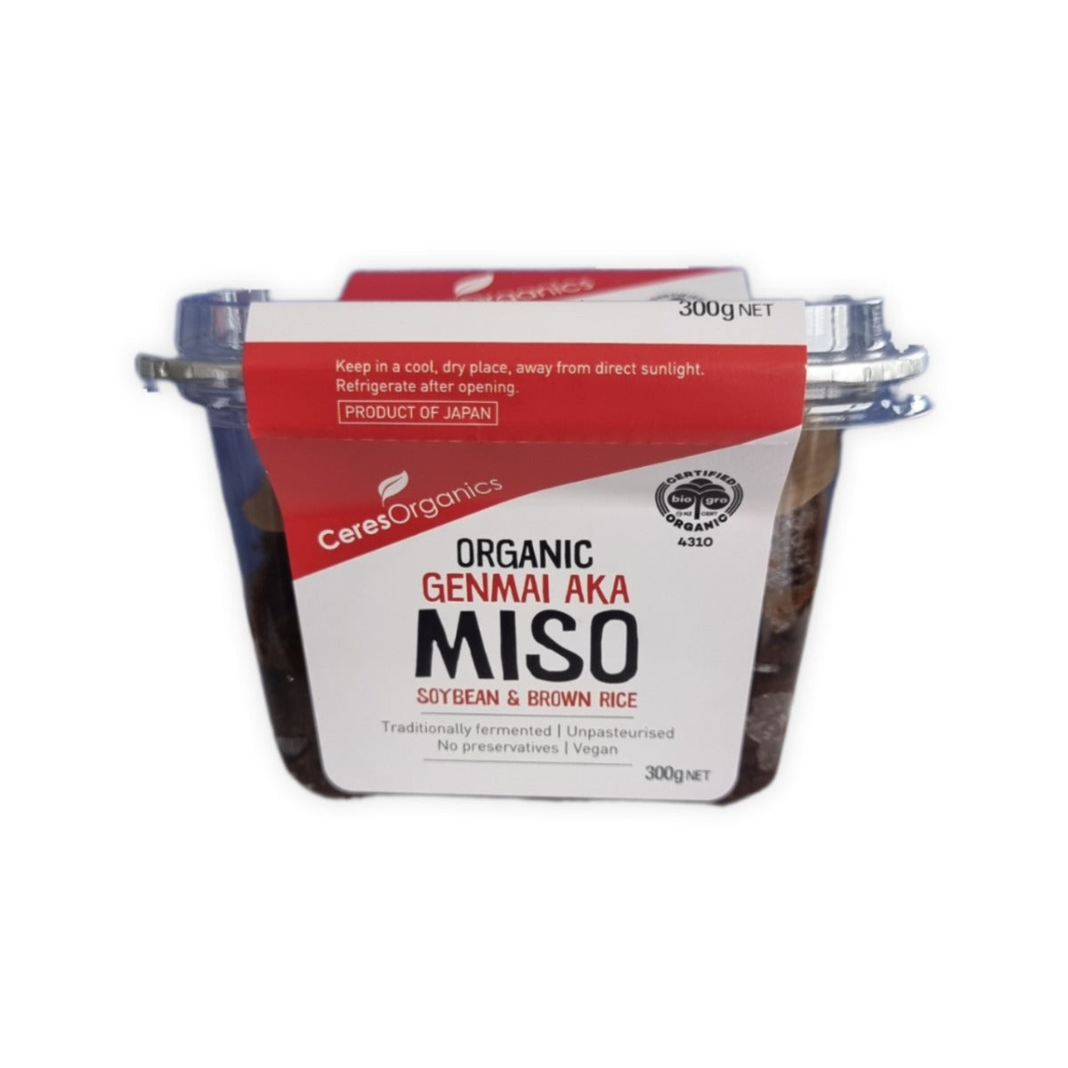 Ceres Organics Miso Brown Rice Red (Genmai Aka) Tub 300g