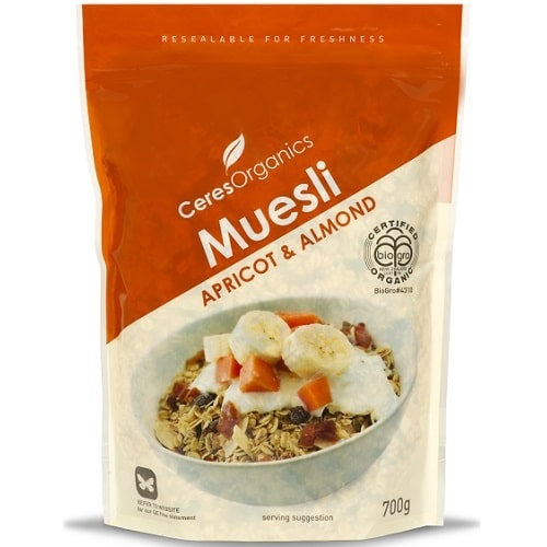 Ceres Organics Muesli Apricot Almond (Stand Up Pouch) 700g