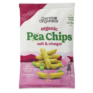Ceres Organics Pea Chips Salt Vinegar 100g