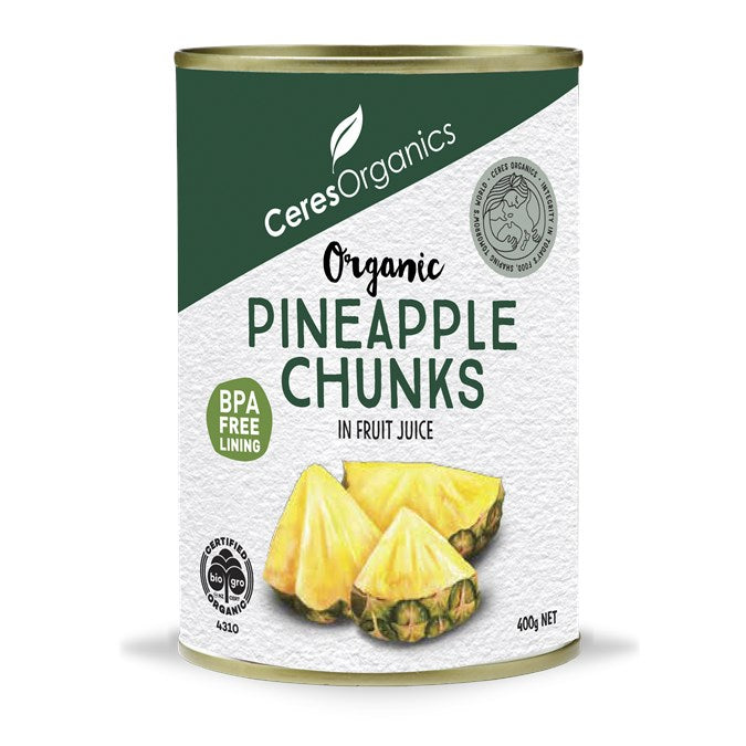 Ceres Organics Pineapple Chunks In Juice (Can) 400g