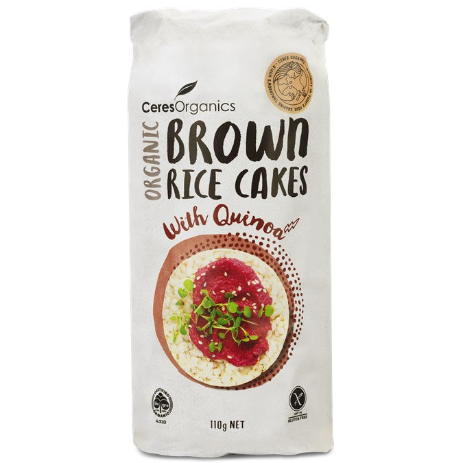 Ceres Organics Rice Cakes With Quinoa (Brown Jasmine Rice) 110g