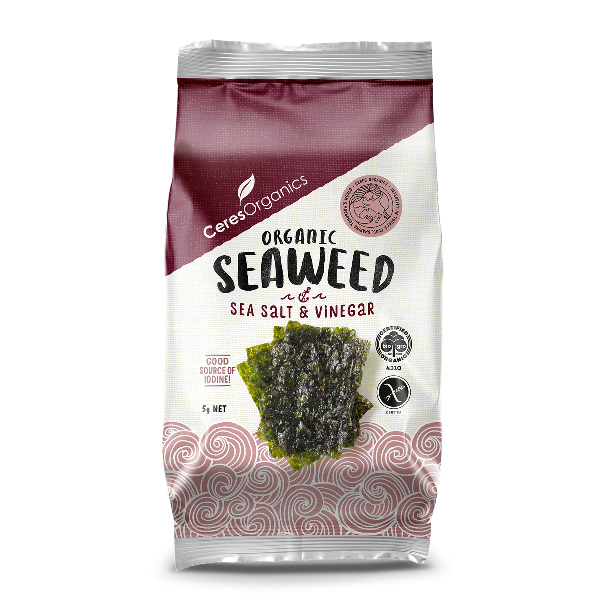 Ceres Organics Seaweed Salt & Vinegar 5g
