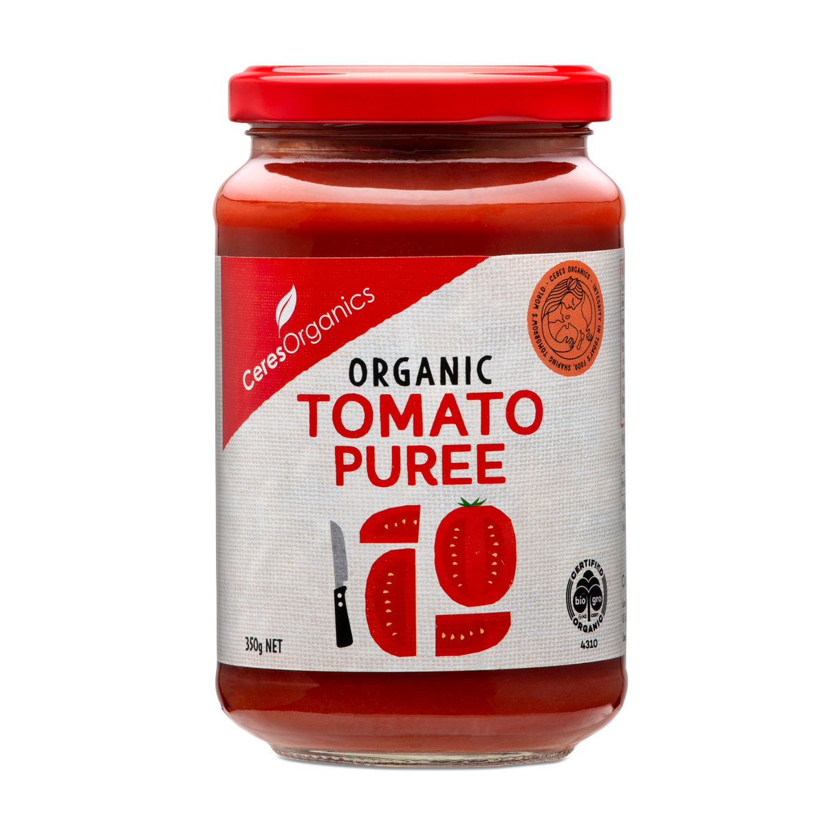 Ceres Organics Tomato Puree 350g