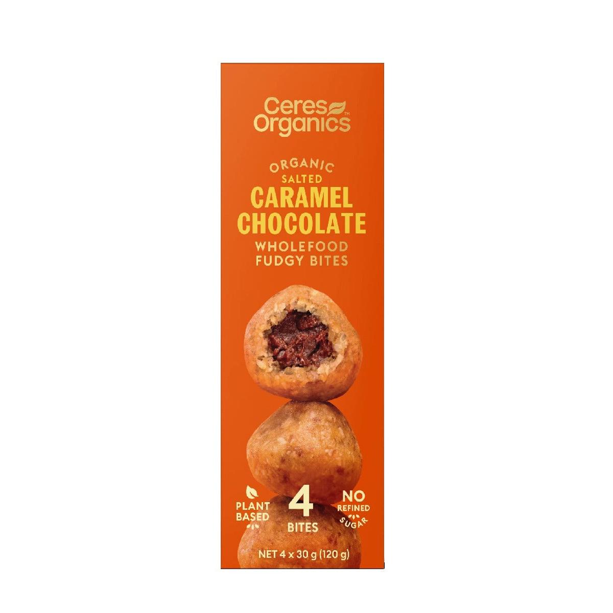 Ceres Organics Wholefood Fudgy Bites - Caramel Chocolate 120g
