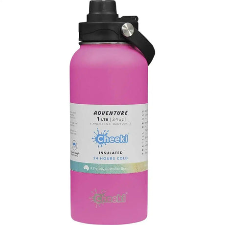 Cheeki SS Bottle Ad Magenta 1L