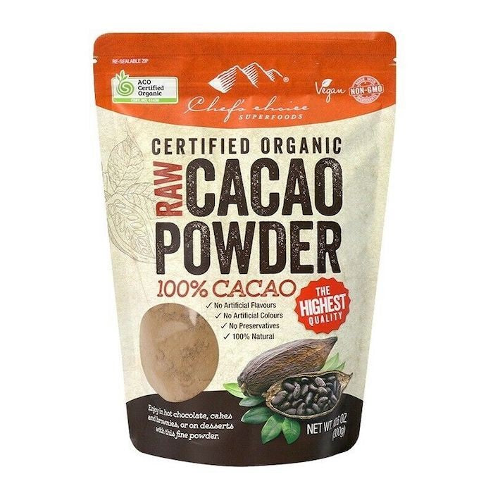 Chef's Choice Lower Fat Raw Cacao Powder 300g