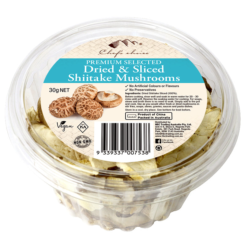 Chef's Choice Slice Shiitake 30g
