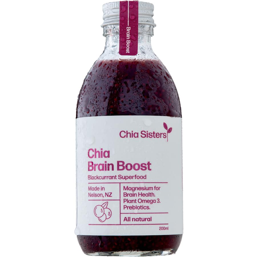 Chia Sisters Brain Boost Blackcurrant 200ml