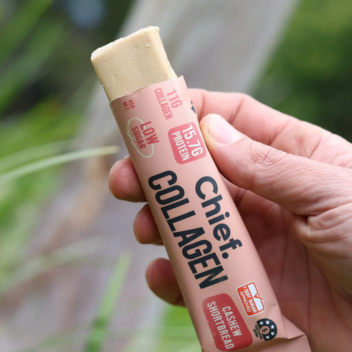 Chief Collagen Protein Cashew Shortbread Bar 45g