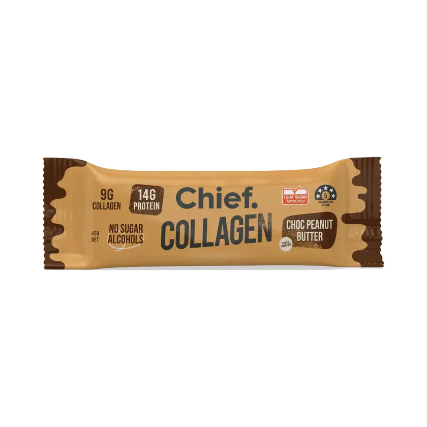 Chief Collagen Protein Choc Peanut Butter Bar 45g
