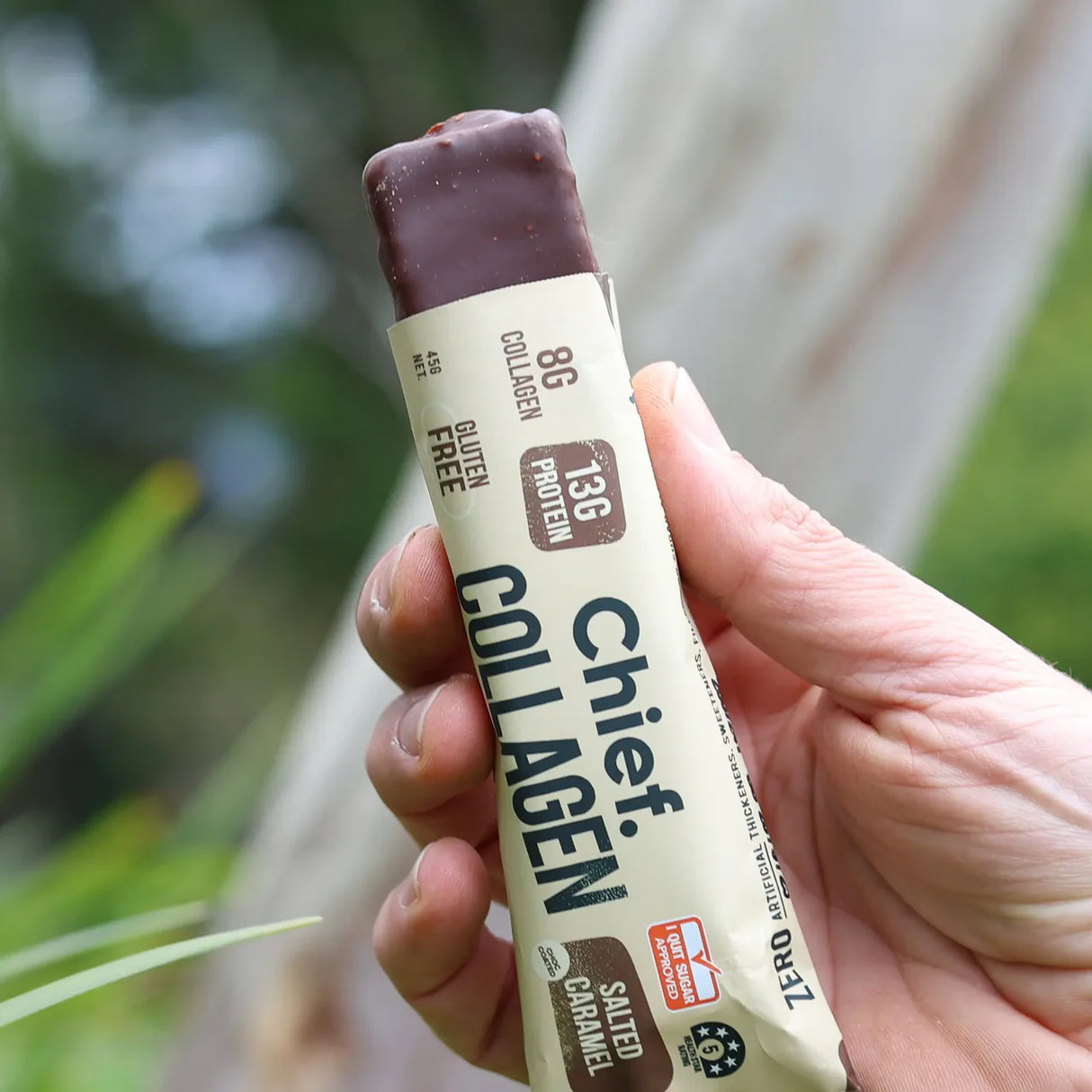 Chief Collagen Protein Choc Salted Caramel Bar 45g