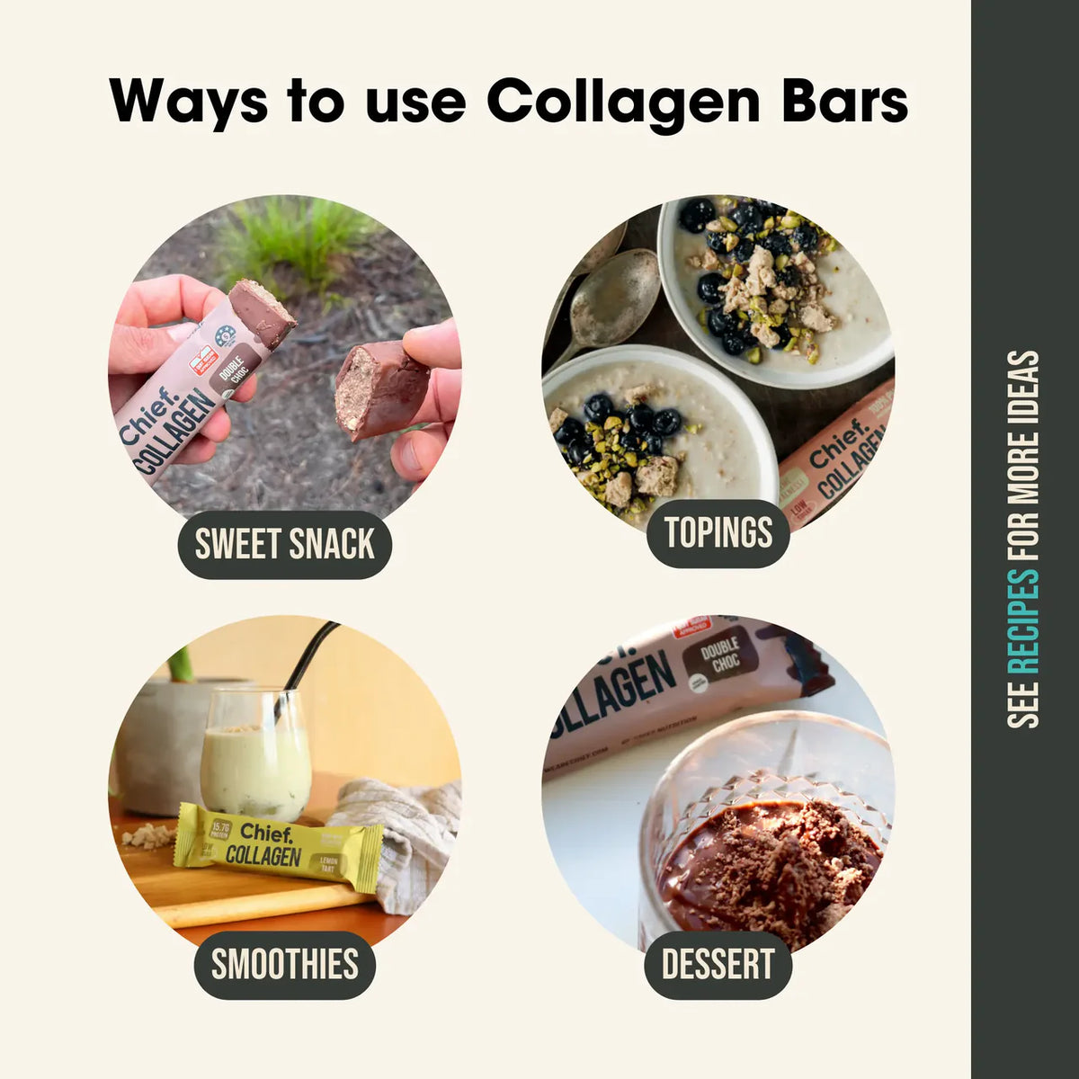 Chief Collagen Protein Lemon Tart Bar 45g