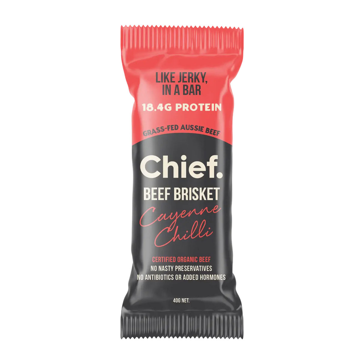 Chief Organic Beef Bars - Cayenne Chilli 40g