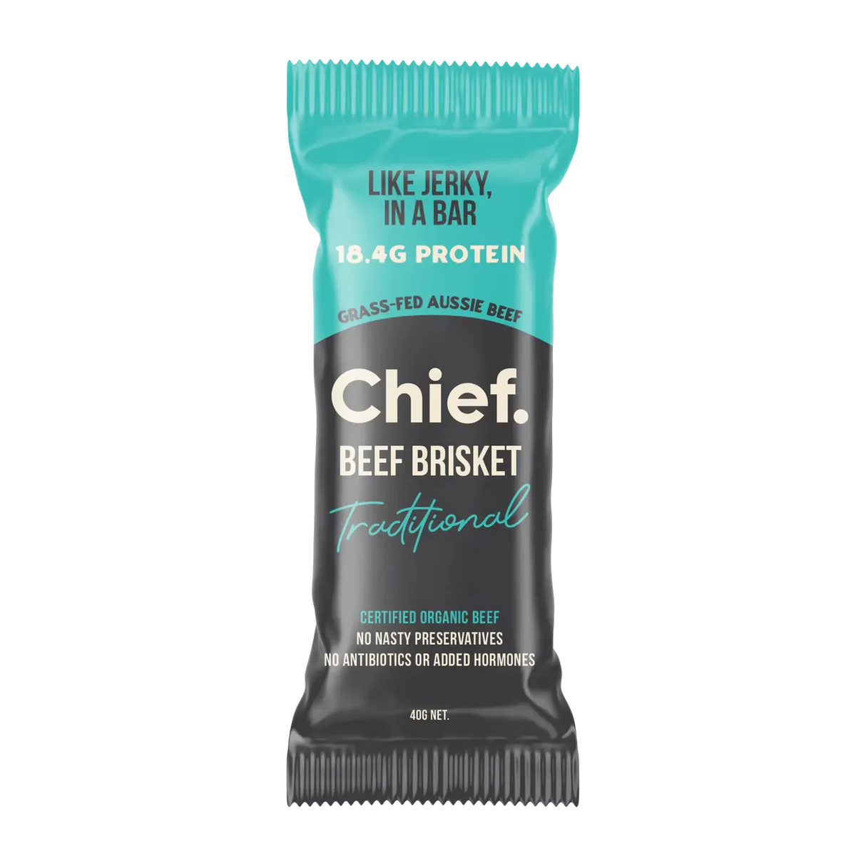 Chief Organic Beef Bars - Traditional 40g