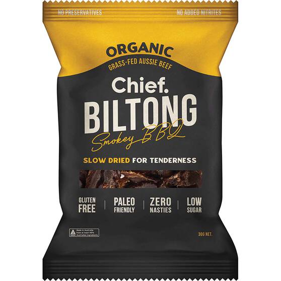 Chief Organic Biltong - Smokey BBQ 30g