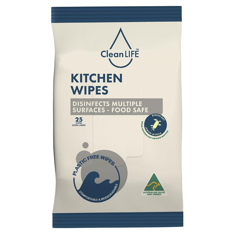Clean Life Cleanlife Kitchen Wipes 25p