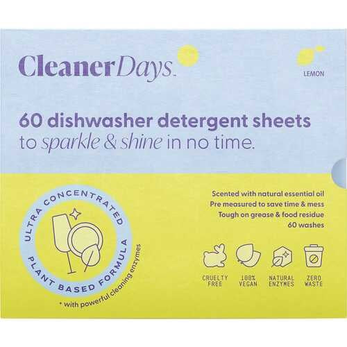 Cleaner Days Dishwash Lemon 60pcs
