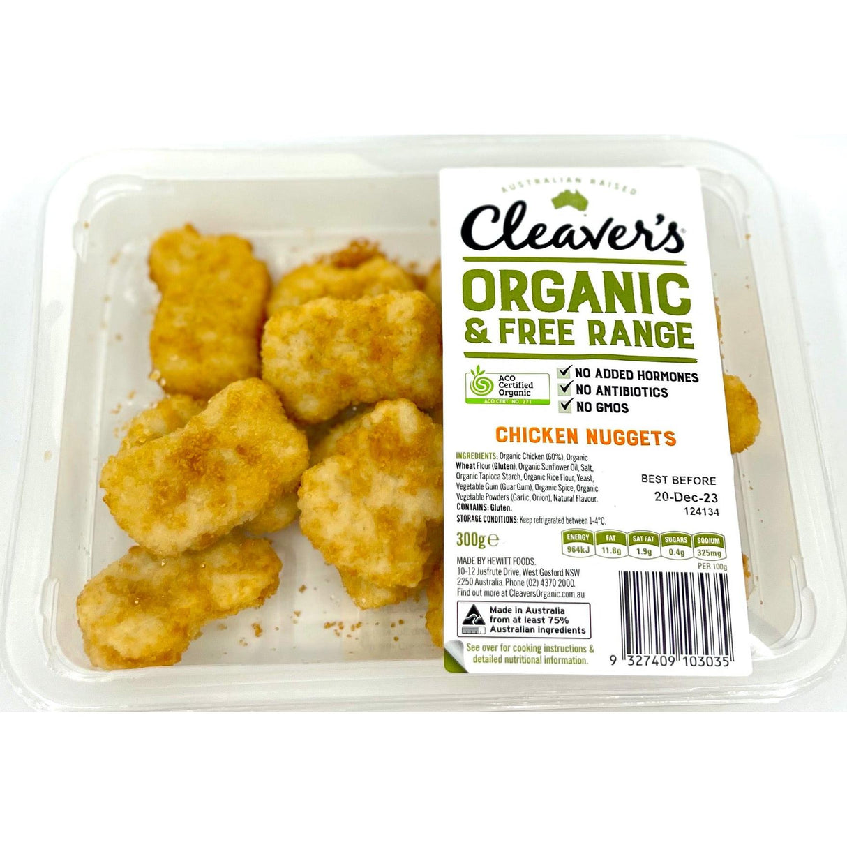 Cleavers Organic Chicken Nuggets 300g