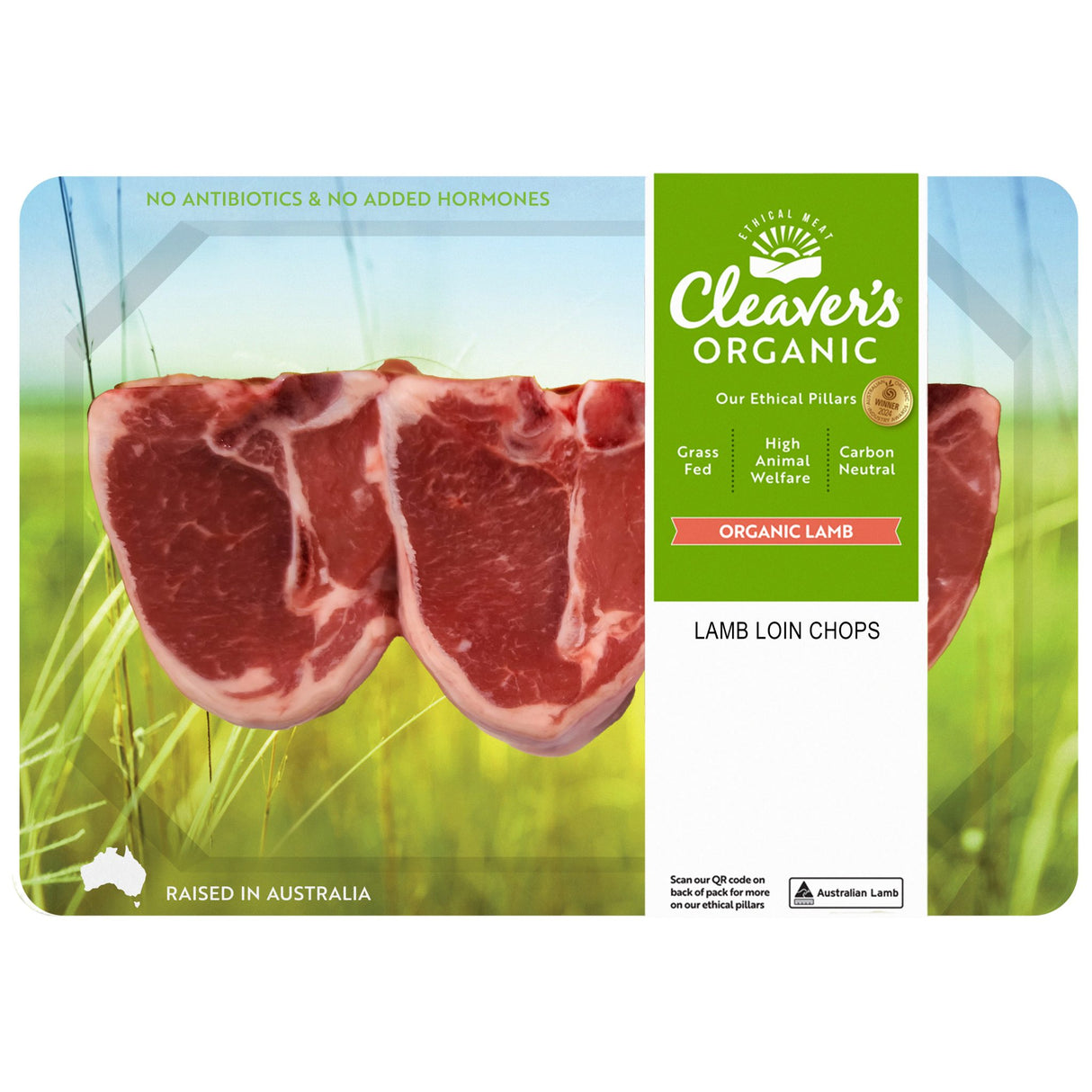 Cleaver's Organic Lamb Boneless Loin