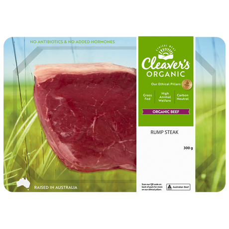 Cleavers Organic Rump Steak