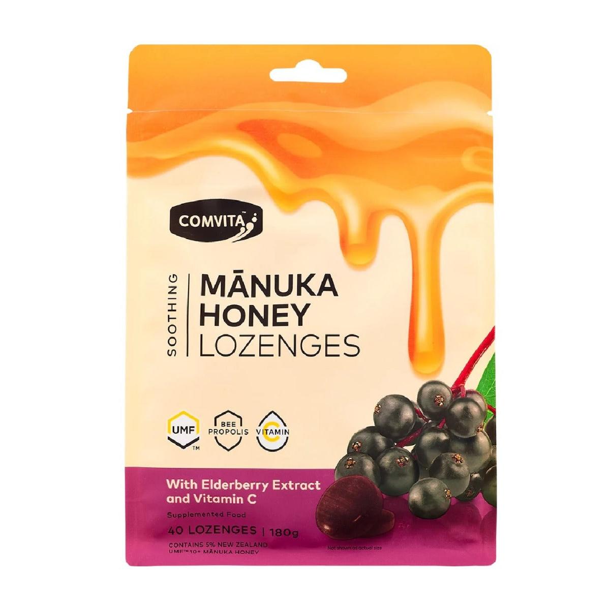 Comvita Elderberry Lozenges with Vitamin C 12x4.5g