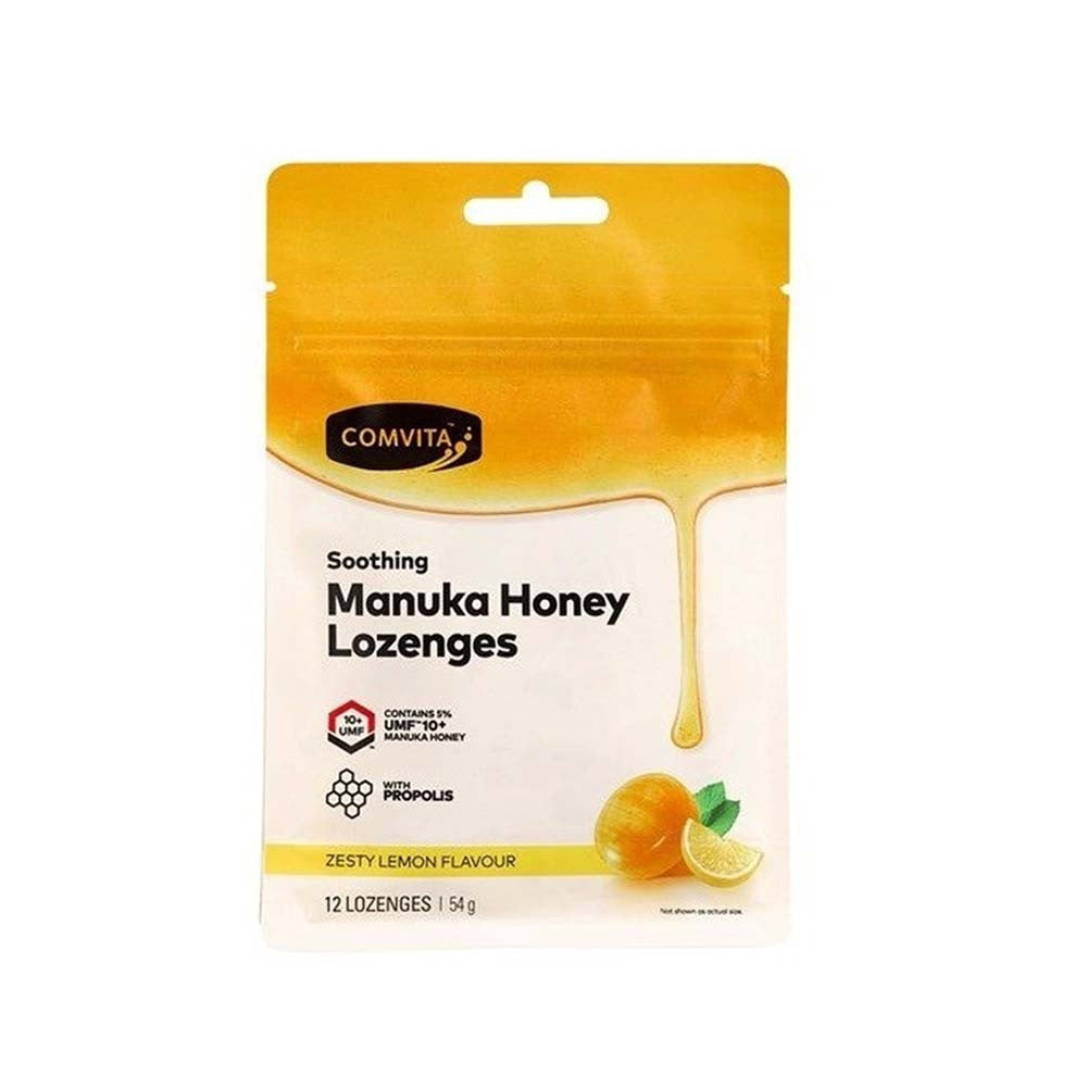 Comvita Manuka Honey Lozenges with Propolis ( Lemon and Honey ) 12x4.5g