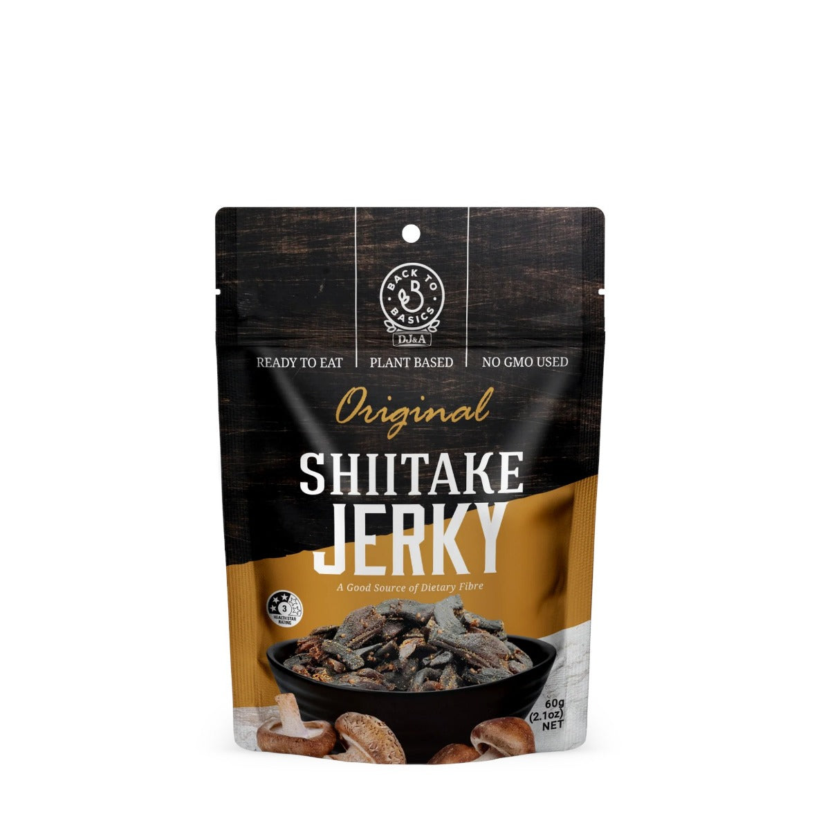 DJ & A Back To Basic Shiitake Jerky 60g