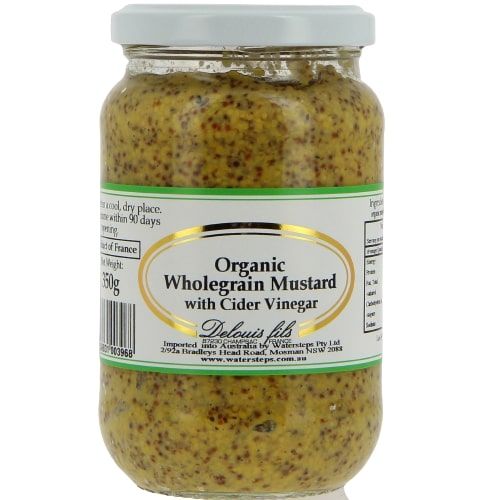 Delouis Organic Wholegrain Mustard 350g