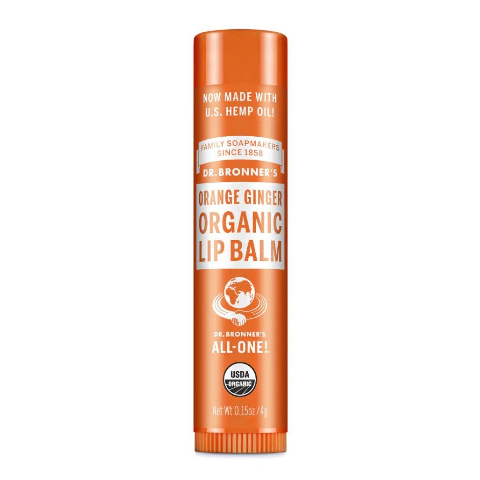 Dr Bronners Organic Bronner's Lip Balm Orange Hang 4g