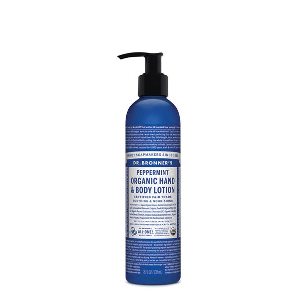Dr Bronners Organic Hand & Body Lotion Peppermint 237ml