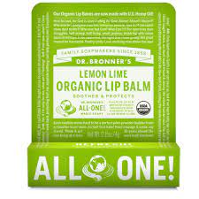 Dr Bronners-Organic Lip Balm Lemon Hang 4g