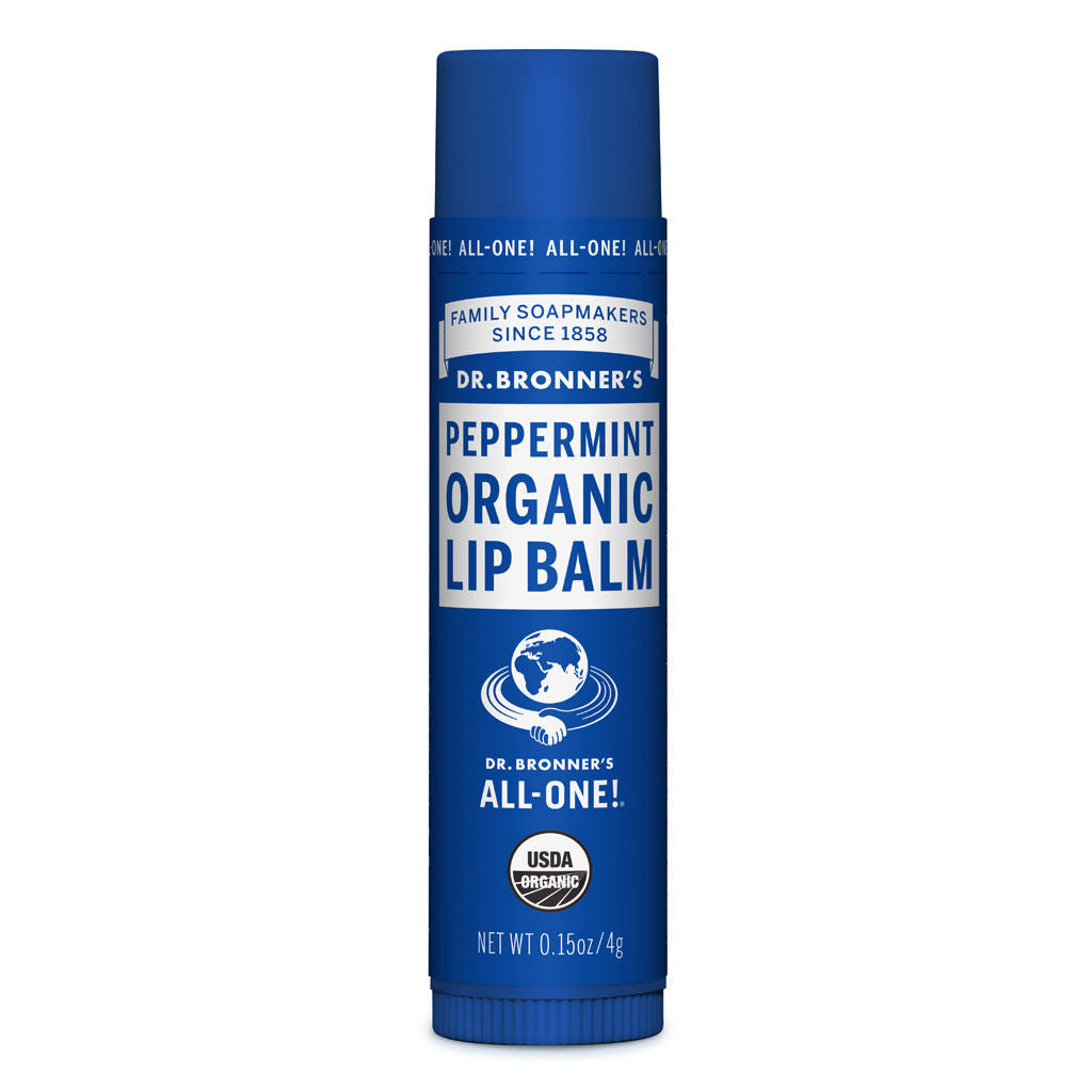 Dr Bronners Organic Lip Balm Peppermint 4g