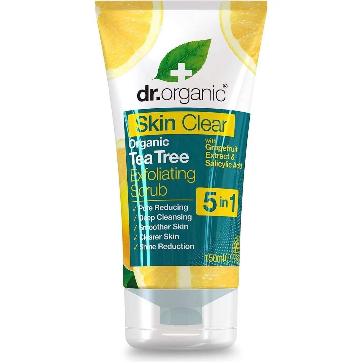 Dr Organic Exfol Scrub Tea Tree 150g