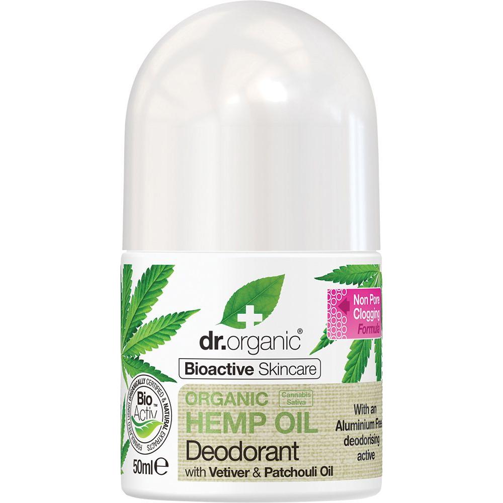 Dr Organic RollOn Deodorant Hemp Oil 50ml
