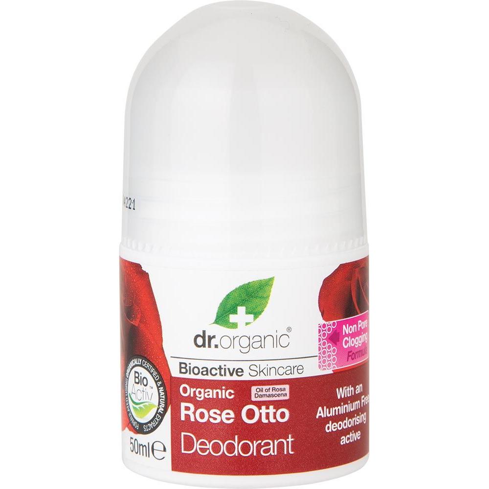 Dr Organic RollOn Deodorant Rose Otto 50ml