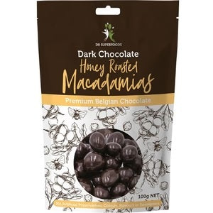 Dr Superfoods Honey Macadamia Dark Chocolate 100g