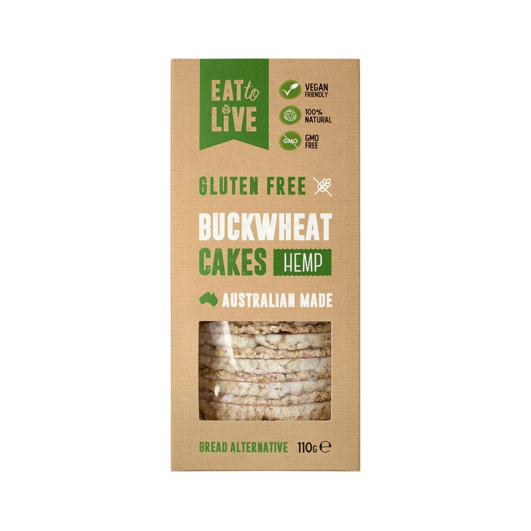 Eat to Live Buckwheat Cakes Hemp 110g
