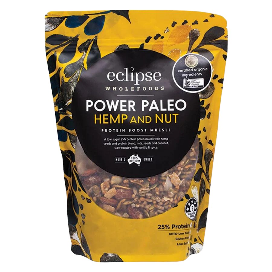 Eclipse Organics Protein Muesli – Power Keto Nut and Hemp 425g