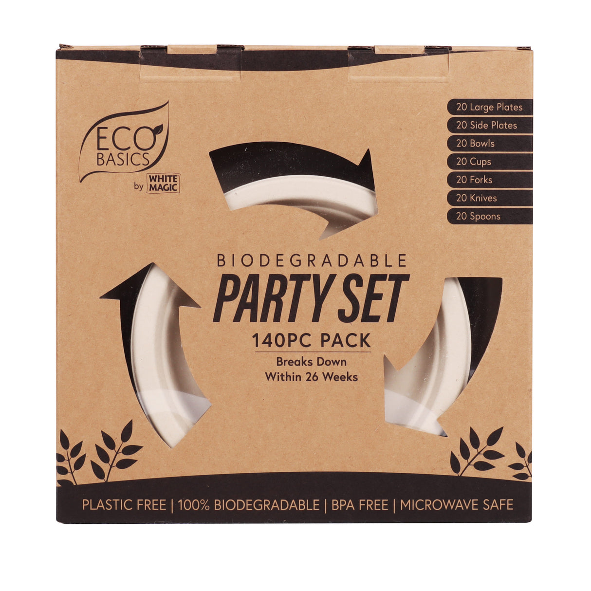 Eco Basics Party Set 140pc