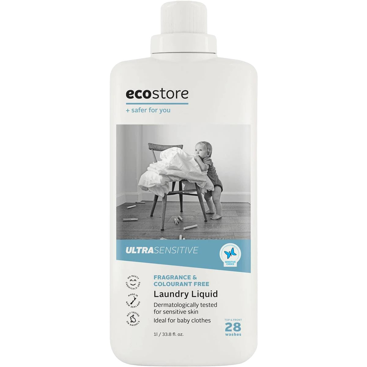Ecostore Laundry Liquid Ultra Sensitive (Fragrance Free) 1L