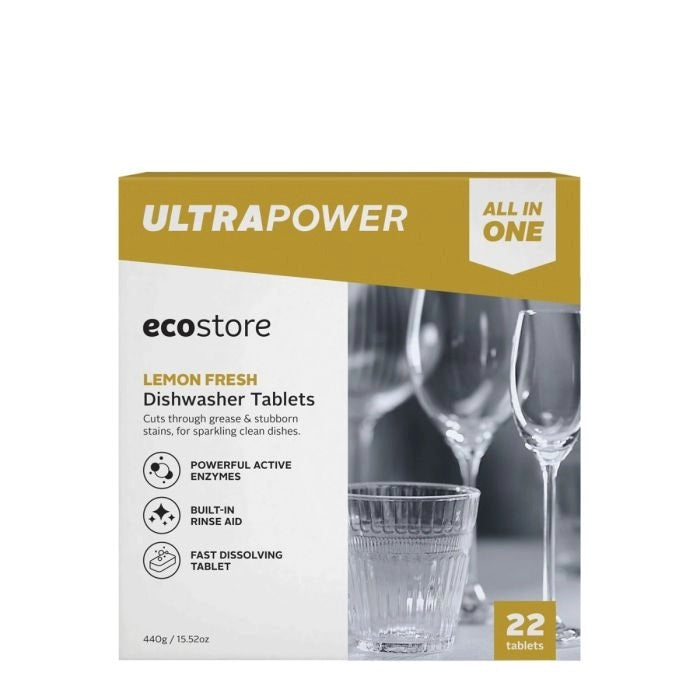 Ecostore Ultra Power Dishwasher Tablets - Lemon Fresh 440g