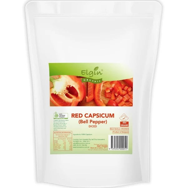 Elgin Organic Capsicum Diced 350g