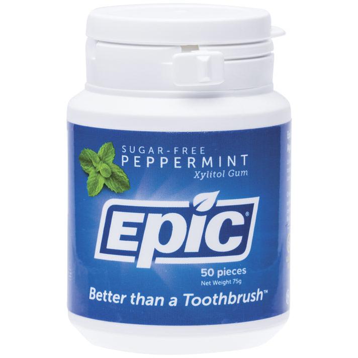 Epic Xylitol Chewing Gum Peppermint 50