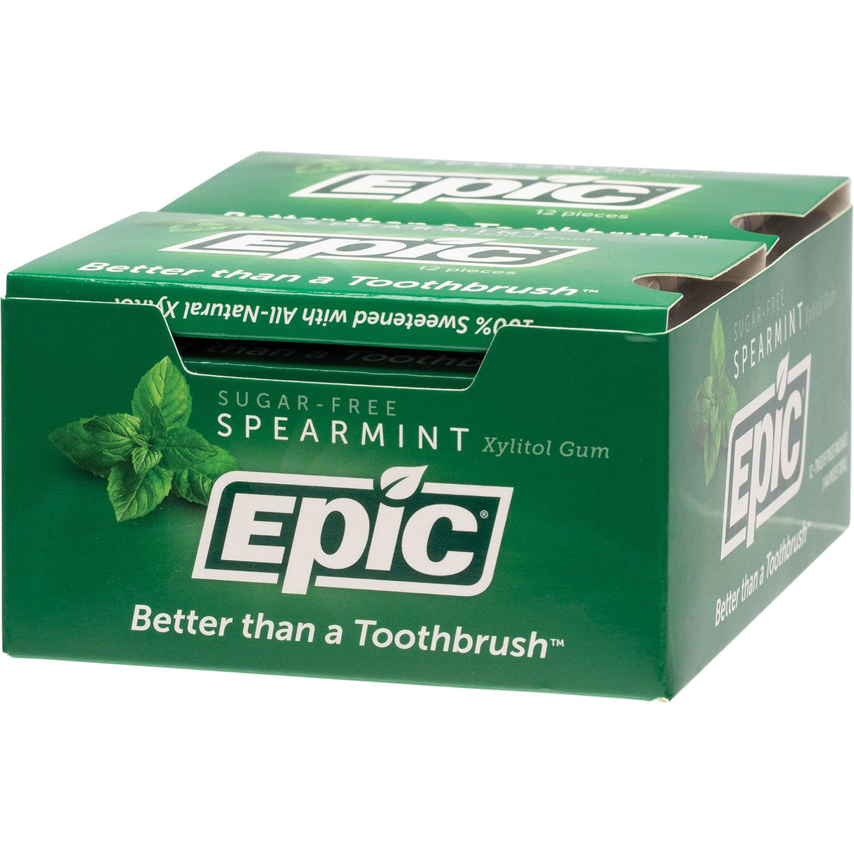 Epic Xylitol Gum Spearmint 12c