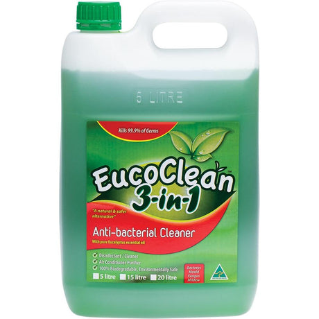 Eucoclean AntiBacterial Cleaner 3in1 With Pure Eucalyptus Oil 5L