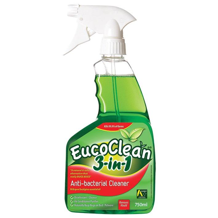 Eucoclean AntiBacterial Spray 3in1 With Pure Eucalyptus Oil 750ml
