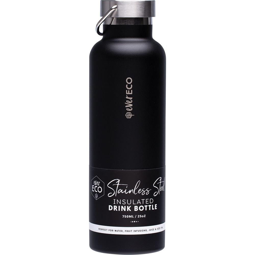 Ever Eco Stainless Steel Bottle Insulated Onyx 750ml