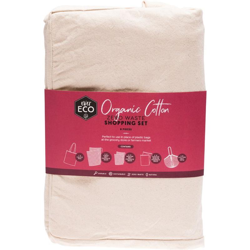 Ever Eco Waste Shopping Set 8 Mixed Reusable Ba 8